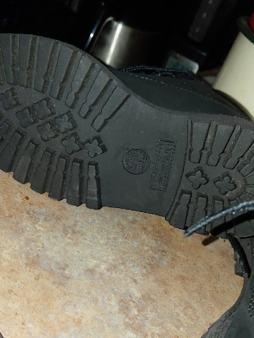 NWOT Timberland Kids Black Lace-Up Ankle Boots - Picture 5 of 7